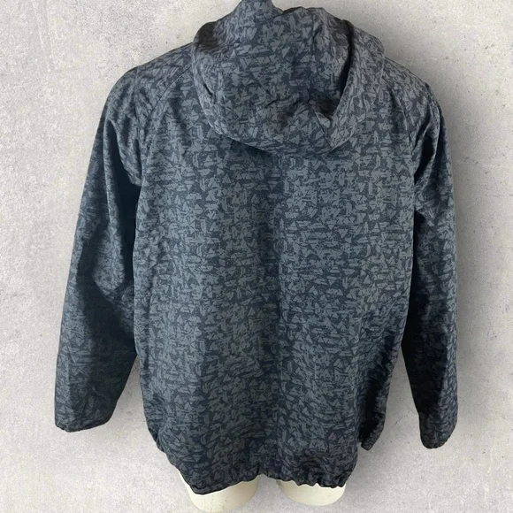 Duluth Trading Jacket Women’s 2XL Grabreaker Hooded Nylon Rain Blue UPF 50+ T107 - Picture 6 of 14